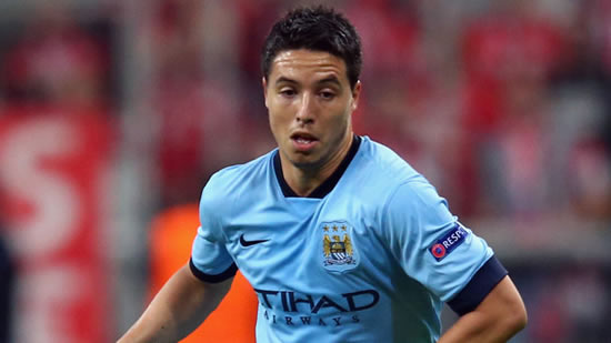 Manchester City's Samir Nasri set to miss month with groin injury