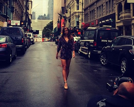 US soccer pin-up Alex Morgan stops traffic in New York City