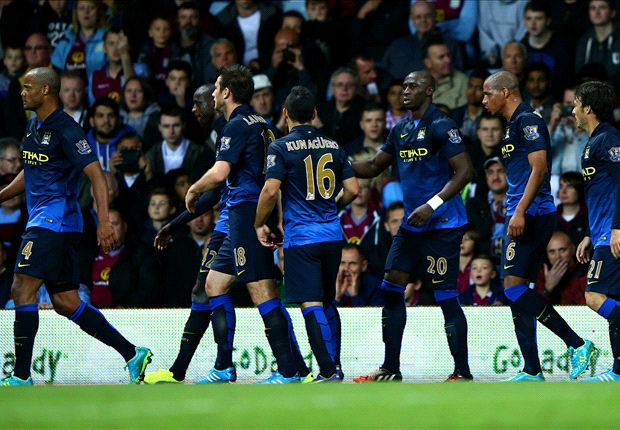 Aston Villa 0-2 Manchester City: Yaya Toure & Aguero break hosts' resistance