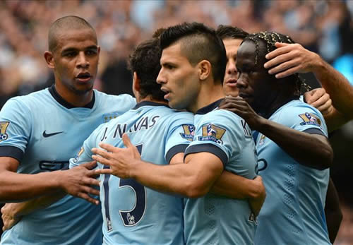 Manchester City 4-1 Tottenham: Aguero nets four as Fazio sees red on debut