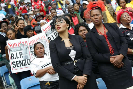 South Africa's last farewell to slain football captain