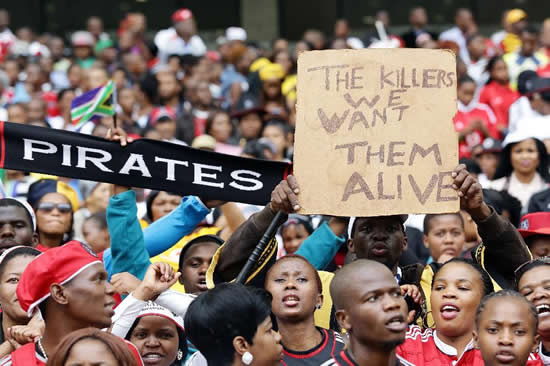 South Africa's last farewell to slain football captain