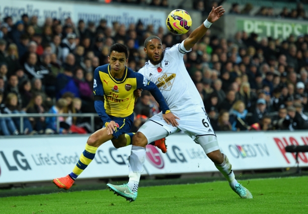 Swansea City 2 : 1 Arsenal: Hosts battle back to stun Gunners