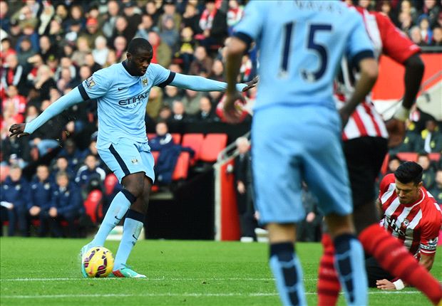 Southampton 0-3 Manchester City: 10-man Blues go second