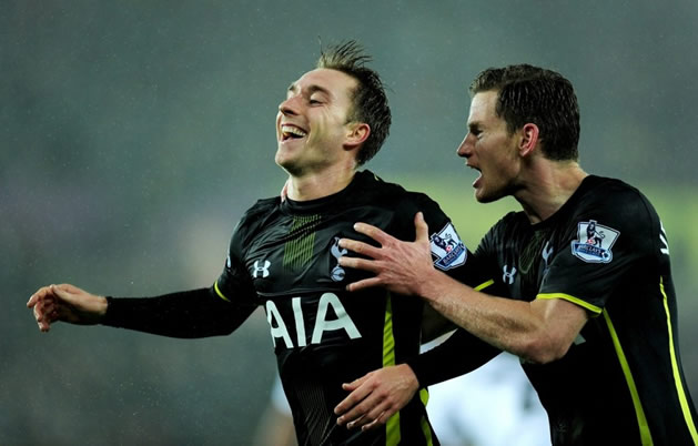 Swansea City 1 : 2 Tottenham Hotspur - Eriksen late show stuns Swansea