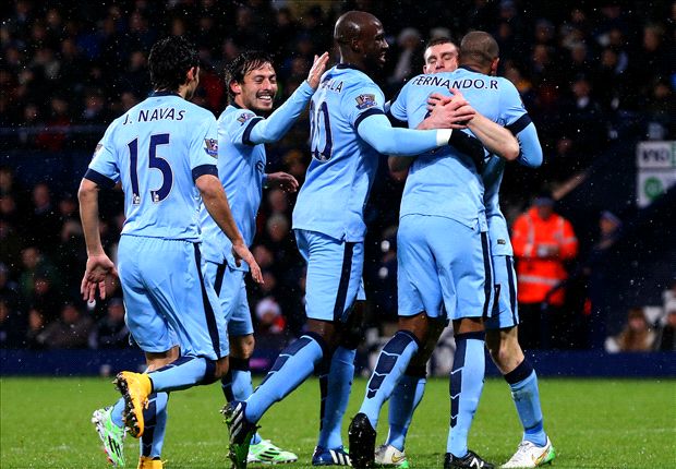 West Brom 1-3 Manchester City: Impressive Blues keep pace with Chelsea