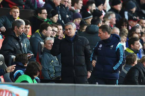 West Ham boss Sam Allardyce tells Chelsea manager Jose Mourinho to stop moaning