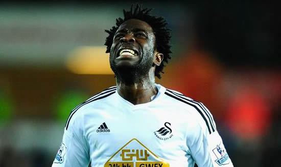Manchester City up interest in Swansea striker Wilfried Bony