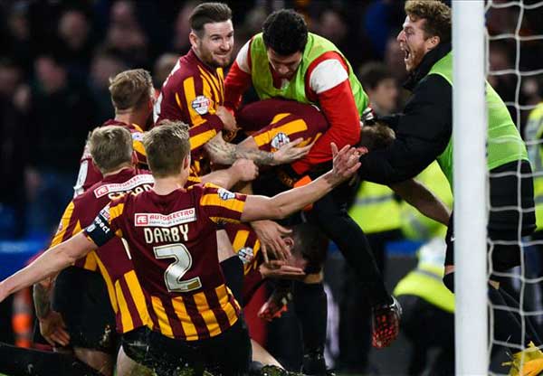 Chelsea 2-4 Bradford City: Bantams complete stunning turnaround to knock out Mourinho's men