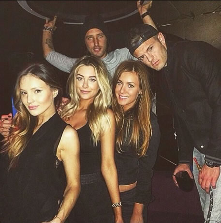 Arsenal man Jack Wilshere photographed holding a shisha/hookah in a London club