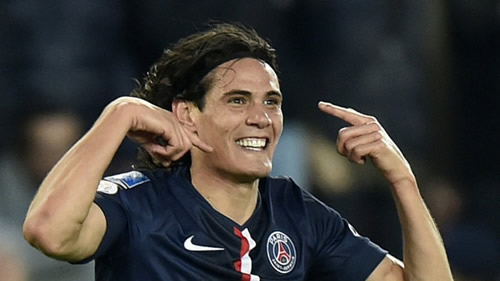 Cavani content at PSG