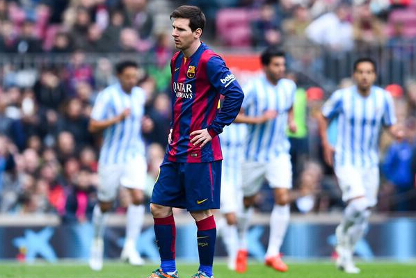 Barcelona 0-1 Malaga: Juanmi dents Blaugrana title bid