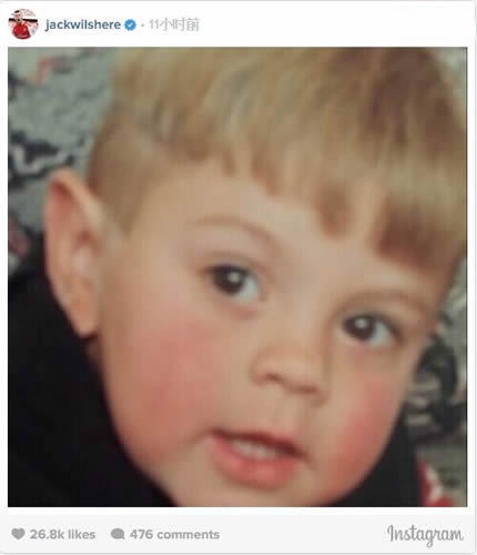 Arsenal's Jack Wilshere posts childhood snap on Throwback Thursday