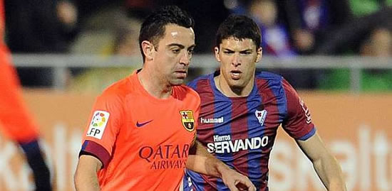 Xavi plays 750th game for Barca
