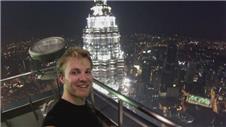 Rosberg climbs Petronas towers ahead of Malaysian Grand Prix