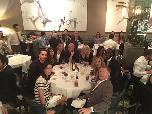 Andy Cole joins fellow Man Utd legends for dinner