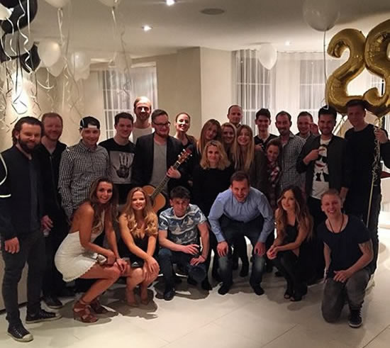 Wojceich Szczesny enjoys surprise birthday party