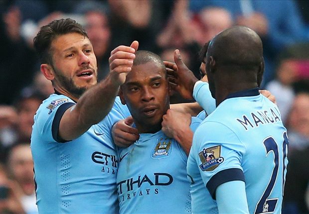Manchester City 3-2 Aston Villa: Fernandinho scores crucial winner in top-four race
