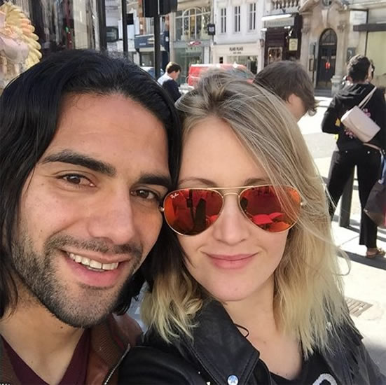 Photo: Chelsea target Radamel Falcao snaps London selfie with wife