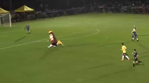Aussie player Brent Griffiths sent off for tackle on BBQ sauce bottle