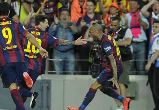 Messi: Dani Alves is the world's best full-back