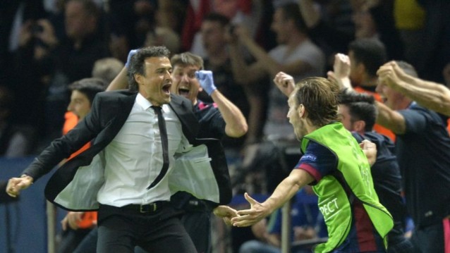 Barca chief hails coach Enrique