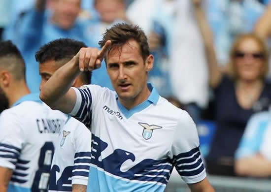 Klose confirms he will stay on at Lazio