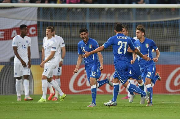 England(U21) 1 - 3 Italy(U21) - England heading home after defeat