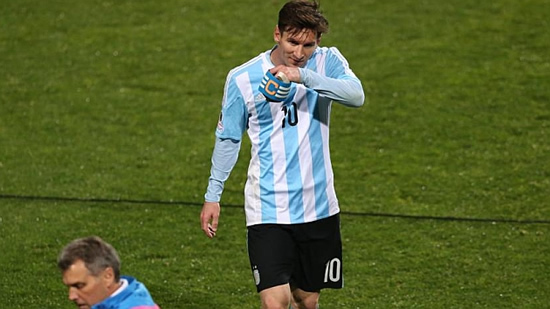 Perspiration minus inspiration = frustration for Messi