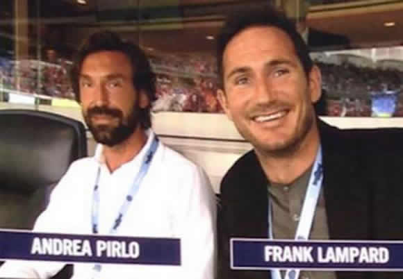 Lampard 'lucky' to play alongside Pirlo