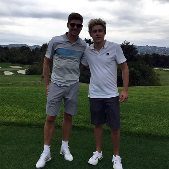 Liverpool legend joins One Direction star for round of golf