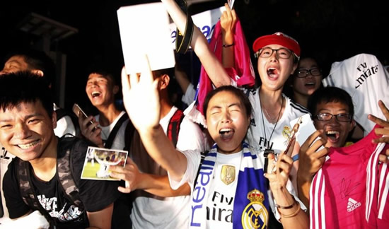 Chinese go wild for Real Madrid