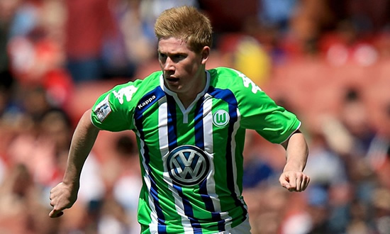 Manchester City hope Kevin De Bruyne will ask Wolfsburg for transfer