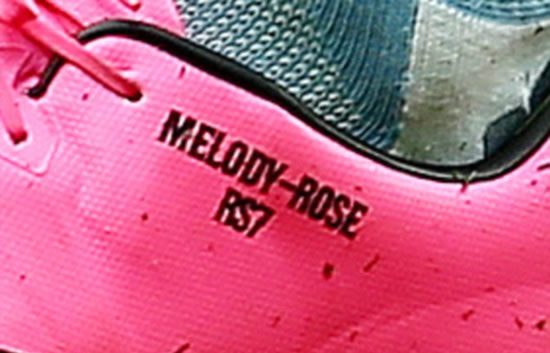 Manchester City’s Raheem Sterling is now calling himself RS7, initials inscribed on pink boots