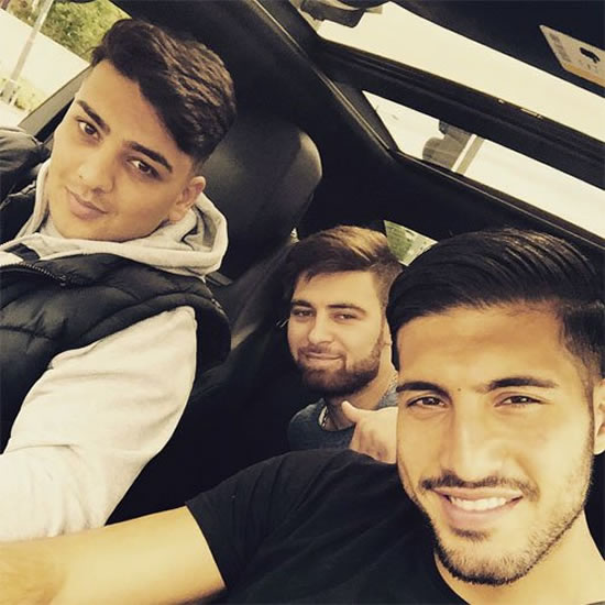 Liverpool star Emre Can chills with friends after Cherries win