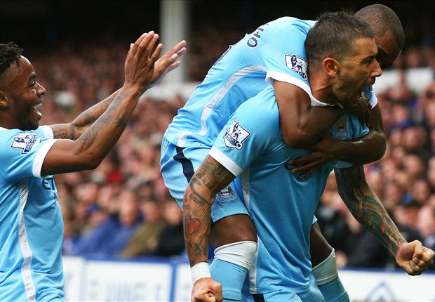 Everton 0-2 Man City