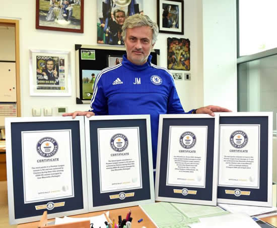 Chelsea boss Jose Mourinho proves he’s the best by entering 2016 Guinness World Records book four times