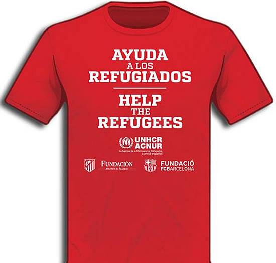 Atletico and Barca to wear T-shirts for Syrian refugees