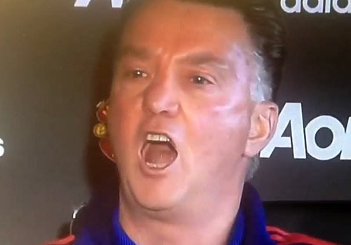 Watch Louis van Gaal sing his own Man Utd chant in news conference
