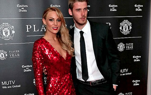 David De Gea’s girlfriend Edurne Garcia celebrates her man’s return to Man United