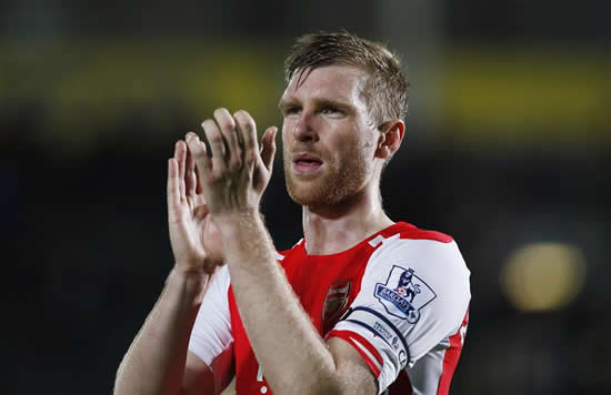 Wenger – Mertesacker could be a bit short for Chelsea