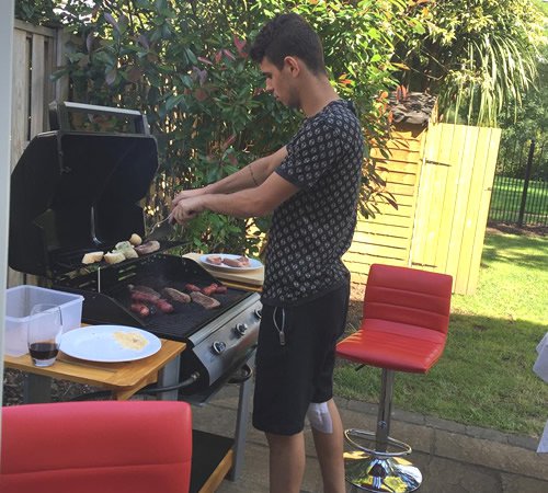 Chelsea star enjoys family BBQ after Arsenal victory