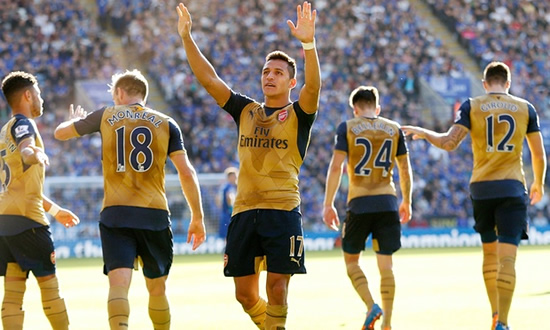 Leicester City 2 - 5 Arsenal: Alexis Sanchez hits hat-trick for Arsenal as Leicester suffer reality check