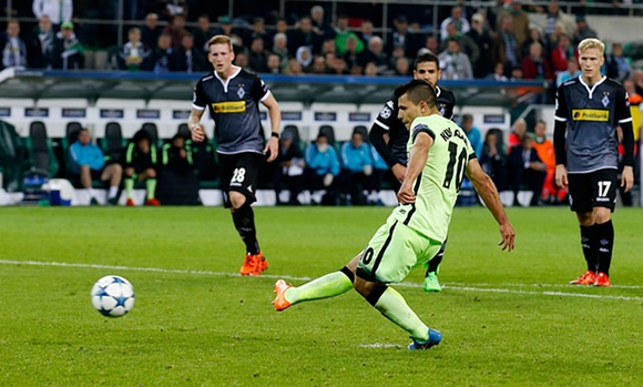 Manuel Pellegrini hails Sergio Aguero’s nerve after Manchester City win