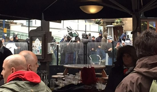 Sevilla fans attacked in Manchester