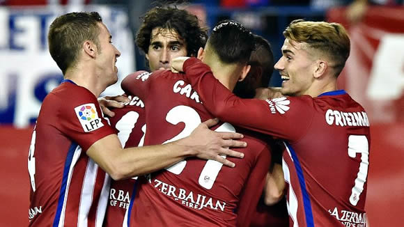 Atletico Madrid 2 - 1 Valencia: Atletico Madrid edge Valencia to stay close to Liga's top two