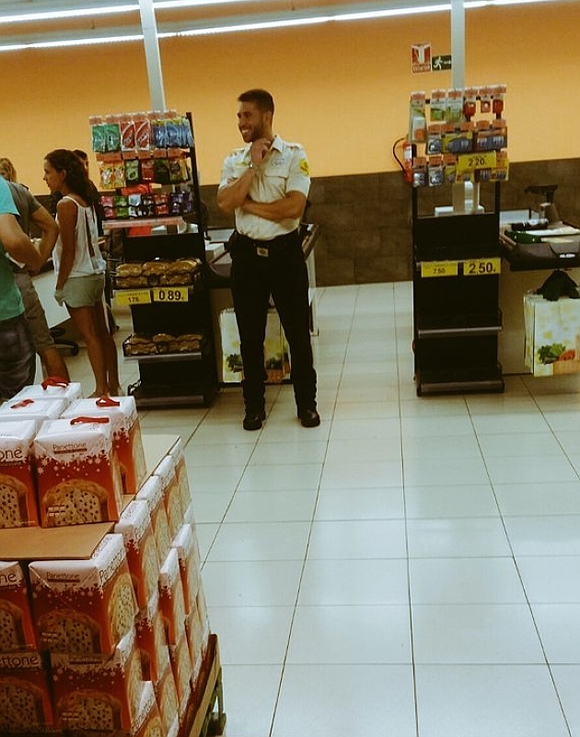 You won't catch Ramos stacking shelves