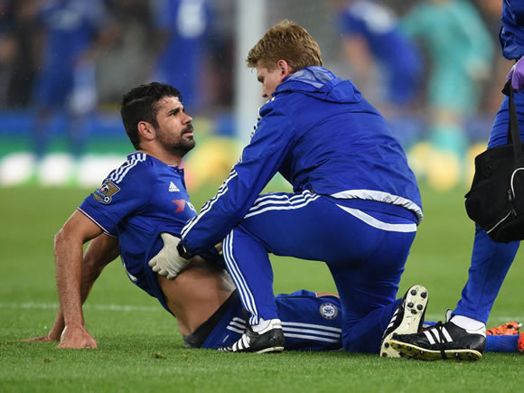 Hospital visit for Diego Costa