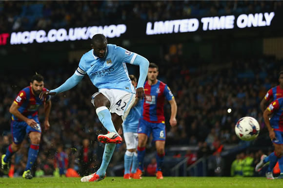 Man City 5 Crystal Palace 1: Manuel Pellegrini's men cruise to victory at the Etihad