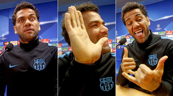 Dani Alves's top 10 from his press conference